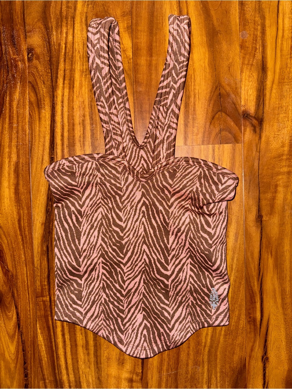 FP MOVEMENT Flutter Kick Tank /Zebra Print Cropped Tank Top - 2colors NWOT - Picture 6 of 14